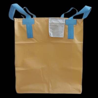 Тонна 170g/M2 желтых сумок FIBC оптовых коррозионностойкая половинная с дном решетки